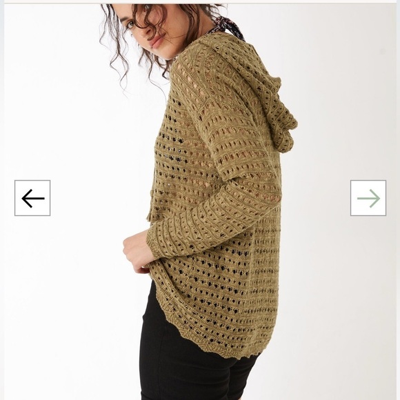 FatFace Linen Blend Beach Hoodie Sweater - Picture 11 of 12